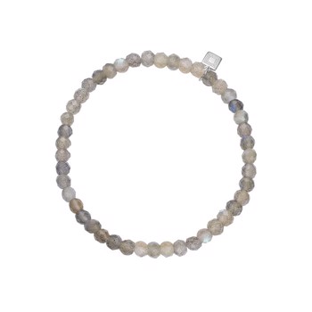  Armbånd med Labradorit og lille detalje i sølv  Fra Carré